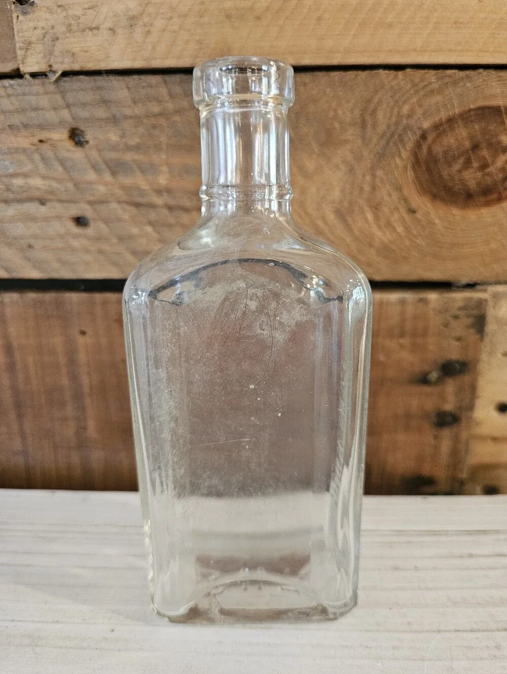 Antique 1920s-30s Porter's Pain King Clear Glass Bottle
